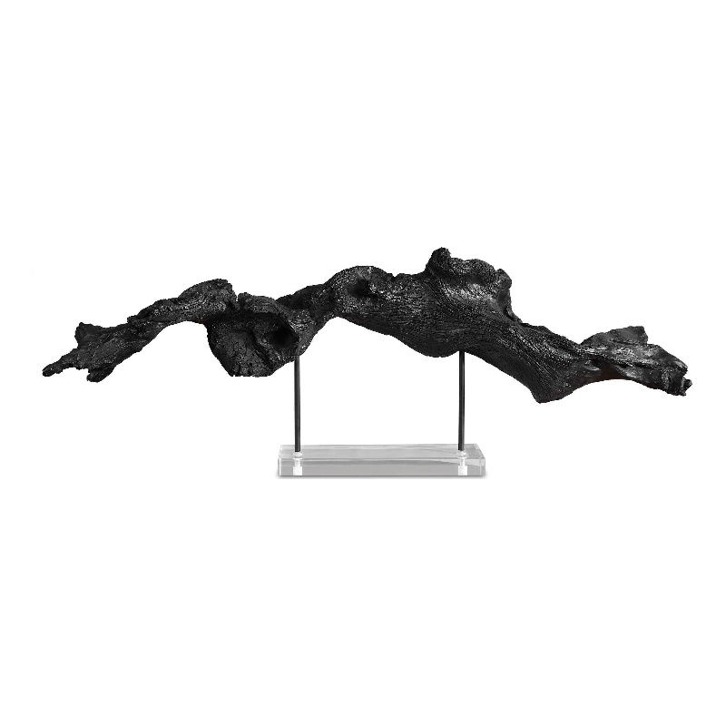 Uttermost Charred Timber Sculpture in Black