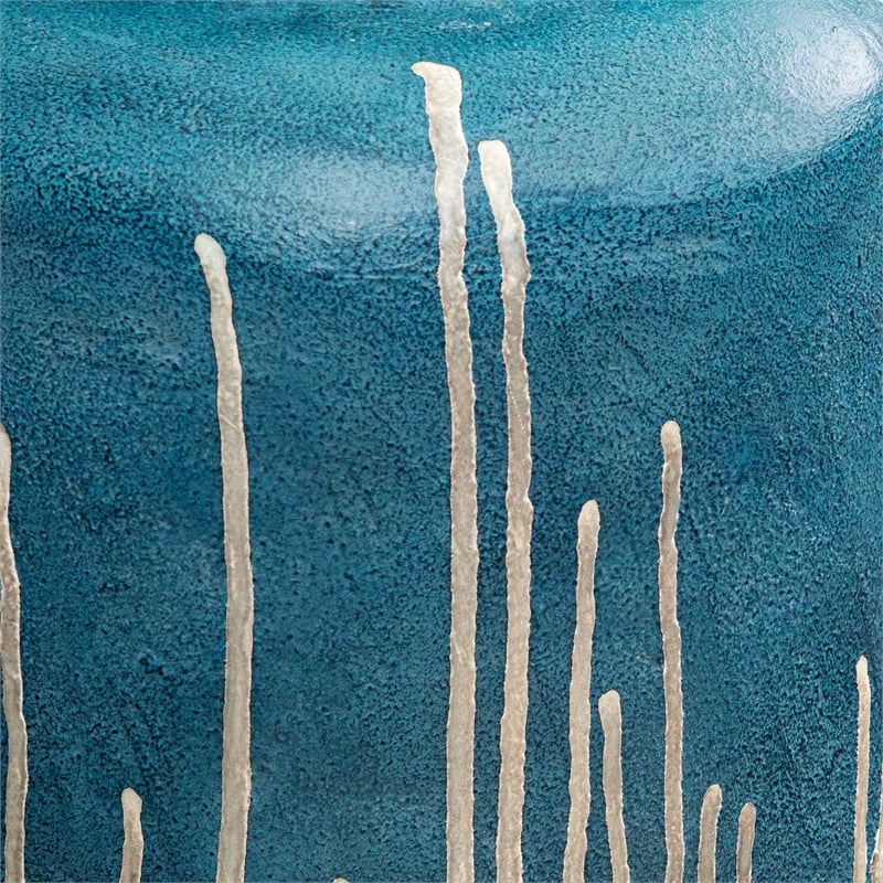 Uttermost Coastal Cascade Indoor-Outdoor Vases in Blue (Set of 2)
