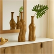 Uttermost Sienna Flow Indoor-Outdoor Bottle Vases in Brown (Set of 2)