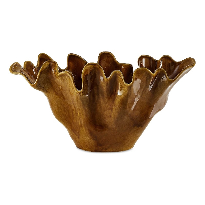 Uttermost Amber Tide Indoor-Outdoor Bowl in Brown