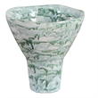 Uttermost Jameis Ceramic Watercolor Vase in Blue/Green and White