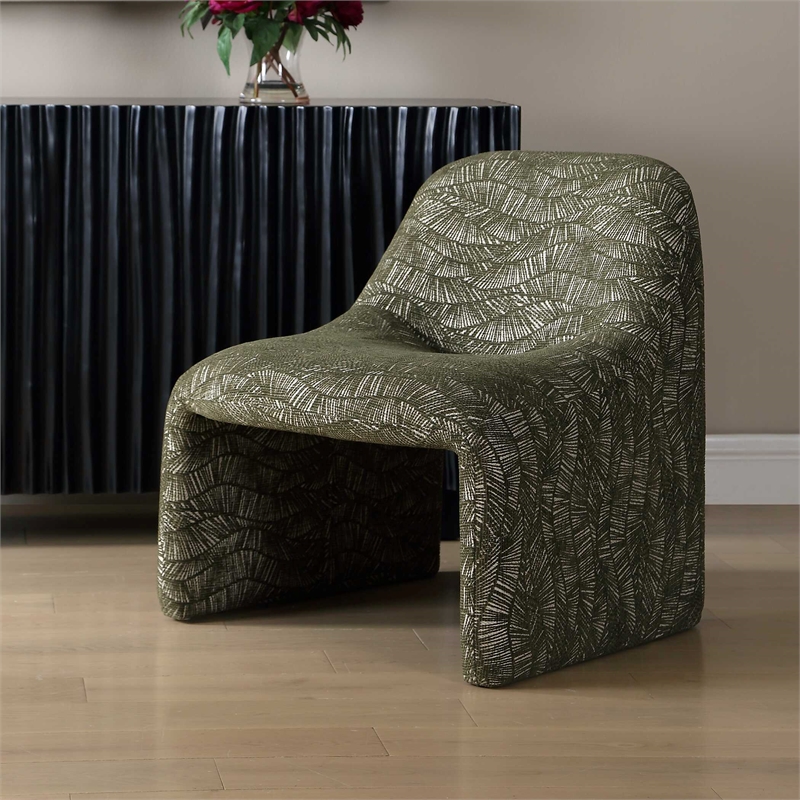Uttermost Menlo Accent Chair in Olive Green