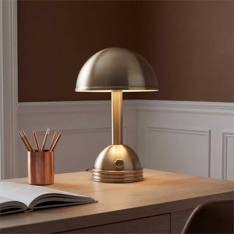 Uttermost Breece Rechargeable LED Accent Lamp in Bronze and Gold