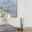 Uttermost Tron Rechargeable LED Accent Lamp in Brass and Gold