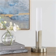 Uttermost Tron Rechargeable LED Accent Lamp in Brass and Gold
