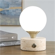 Uttermost Abril Rechargeable LED Accent Lamp in Brass and Gold