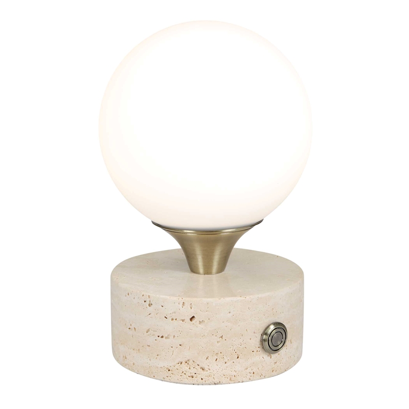 Uttermost Abril Rechargeable LED Accent Lamp in Brass and Gold