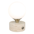 Uttermost Abril Rechargeable LED Accent Lamp in Brass and Gold