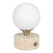 Uttermost Abril Rechargeable LED Accent Lamp in Brass and Gold