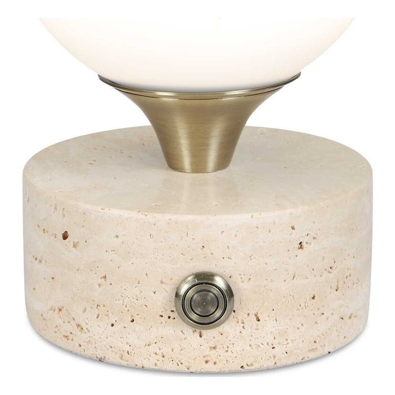 Uttermost Abril Rechargeable LED Accent Lamp in Brass and Gold