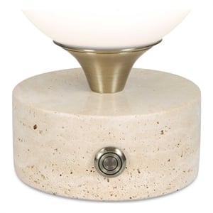 Uttermost Abril Rechargeable LED Accent Lamp in Brass and Gold