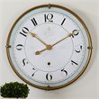Uttermost Torriana Wood and Metal Wall Clock in Antique Gold/Pale Blue