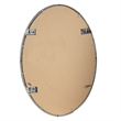 Uttermost Sherise Oval Glass and Metal Wall Mirror in Brushed Nickel