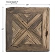 Uttermost Rennick Transitional Reclaimed Wood Wall Art in Brown