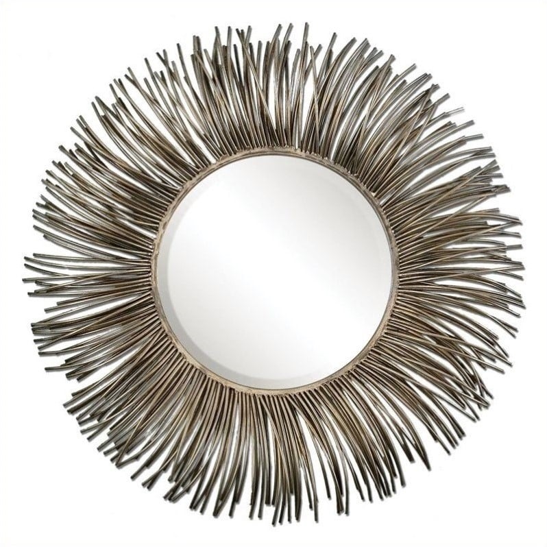 Uttermost Akisha Hand Forged Metal Tube Sunburst Mirror ...