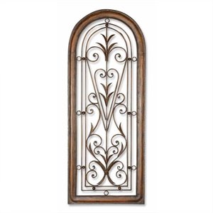 Uttermost Cristy Traditional Petite Metal Wall Art in Brown/Bronze