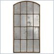 Uttermost Amiel Large Traditional Metal Glass and MDF Arch Mirror in Gold