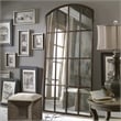 Uttermost Amiel Large Traditional Metal Glass and MDF Arch Mirror in Gold