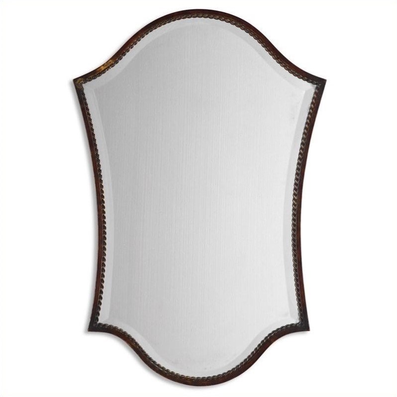 Uttermost Abra Vanity Mirror In Lightly Distressed Bronze 13584 B Uttermost Abra Vanity Mirror In Lightly Distressed Bronze