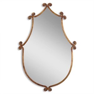 uttermost ablenay mirror in antiqued gold