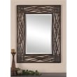 Uttermost Dorigrass Contemporary Metal Mirror in Distressed Mocha Brown/Black