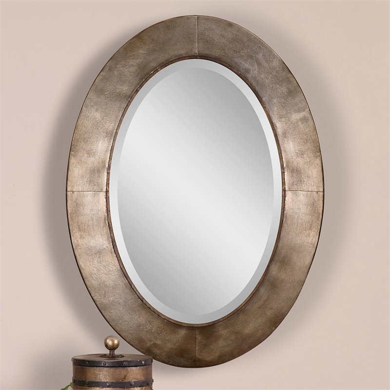 Uttermost Kayenta Mirror In Antique Silver Champagne