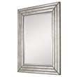 Uttermost Seymour Contemporary Wood Mirror in Antique Silver Finish
