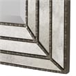 Uttermost Seymour Contemporary Wood Mirror in Antique Silver Finish