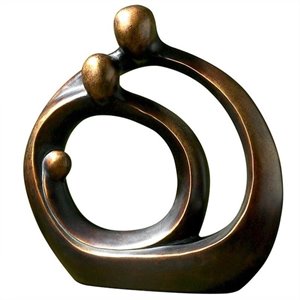 uttermost family circles figurine in bronze