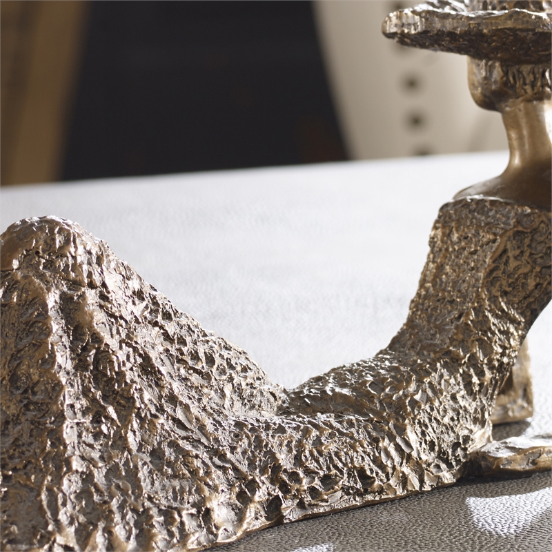 Uttermost Summer Days Resin Heavily Textured Sculpture in Antique Bronze