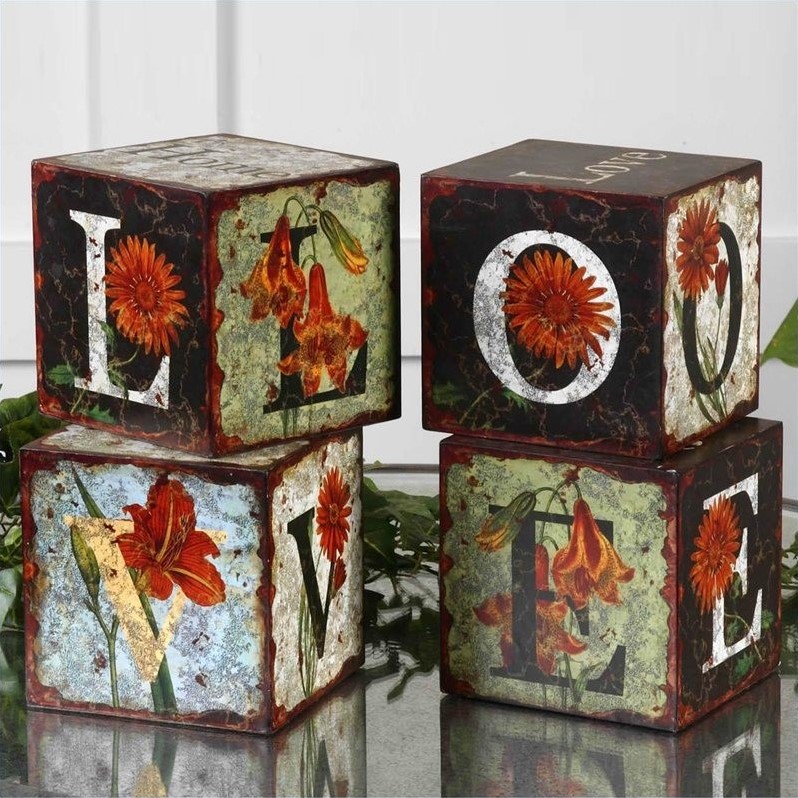 Uttermost Love Letters Decorative Boxes (Set of 4) 19540