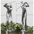 Uttermost Practice Shot Polyresin Metallic Statues in Silver/Gray (Set of 2)
