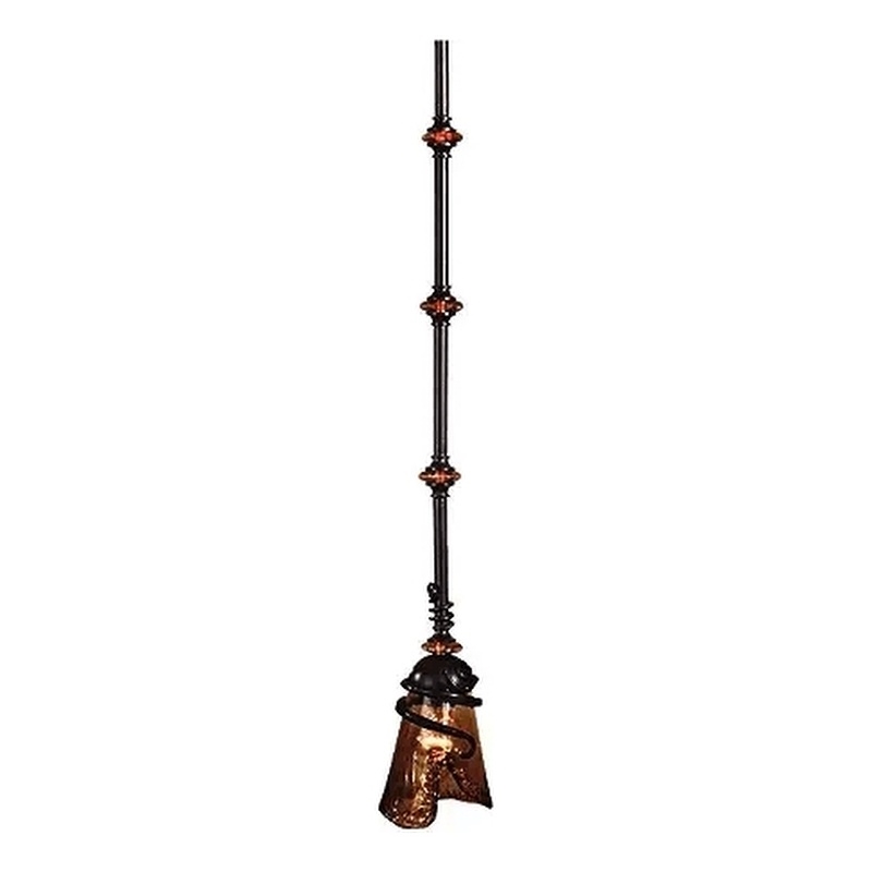 Uttermost Vitalia Metal Glass and Resin Mini Pendant in Oil Rubbed Bronze