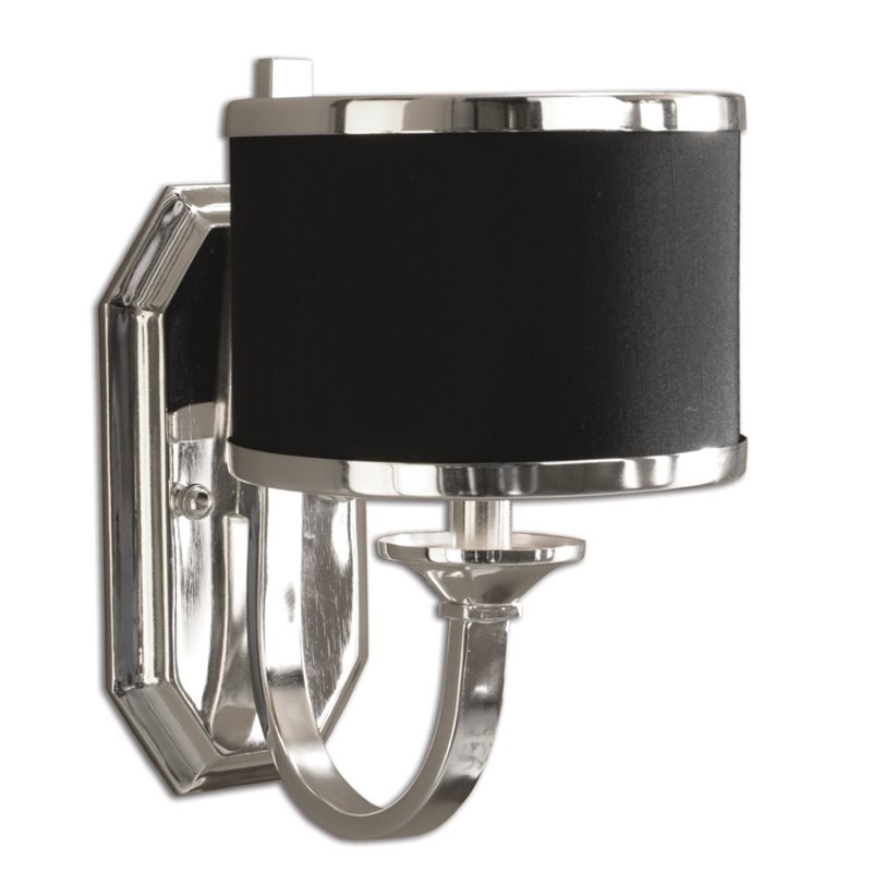 Uttermost Tuxedo Wall Sconce In Black