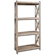 Uttermost Stratford Reclaimed Fir Wood Etagere in Light Gray Glaze