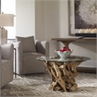 Uttermost Driftwood Coastal Wood and Glass Coffee Table in Natural