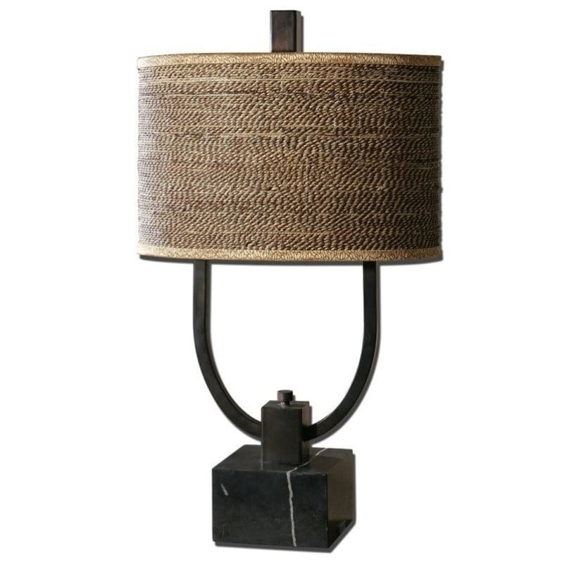 Uttermost Stabina Metal Table Lamp in Rustic Bronze 265411