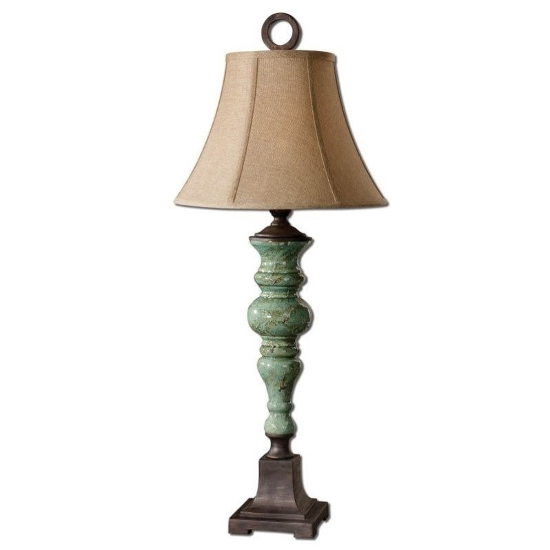 Uttermost Bettona Led Ceramic Table Lamp In Aqua Blue 26794 Uttermost Bettona Led Ceramic Table Lamp In Aqua Blue