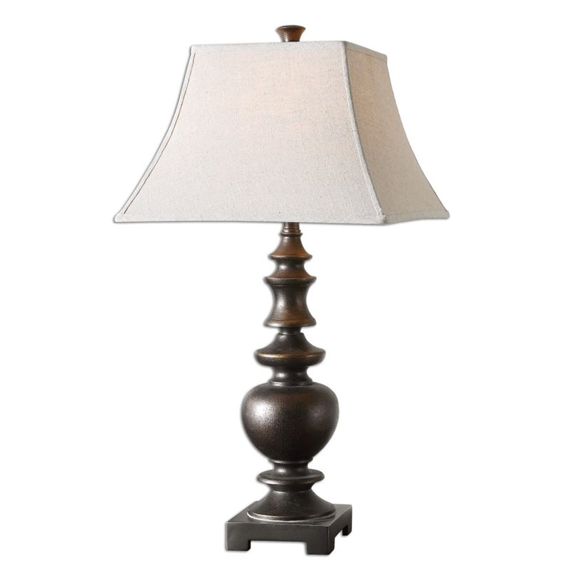 Uttermost Verrone Table Lamp In Bronze, Uttermost Xander Distressed Bronze Table Lamp
