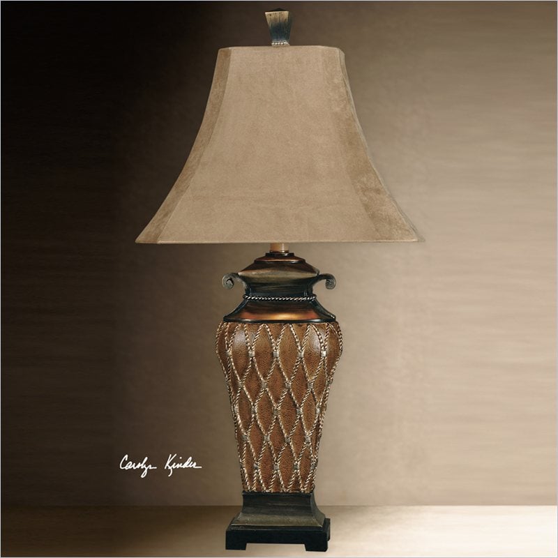 Uttermost Cortina Table Lamp in Warm Brown   27211