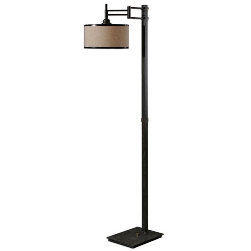 Uttermost Prescott Metal Floor Lamp In Dark Chocolate Bronze 28587 1 Uttermost Prescott Metal Floor Lamp In Dark Chocolate Bronze