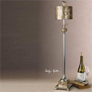 Uttermost Mother of Pearl Accents Metal Buffet Lamp in Silver