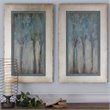 Uttermost Whispering Wind Wood and Paper Framed Art in Multi-Color (Set of 2)