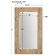 Uttermost Demetria Fir MDF and Glass Oversized Mirror in Light Gray/Natural