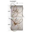 Uttermost Harmony Contemporary Metal Wall Art in Gold/Silver (Set of 2)