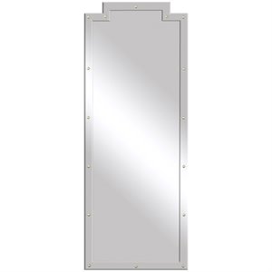 Uttermost Vedea Contemporary MDF Wood Leaner Mirror in Gold/Silver