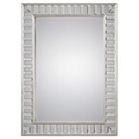 Uttermost Matty Contemporary MDF Wood Antiqued Square Mirrors