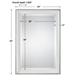 Uttermost Lahvahn Coastal Style Fir Wood Mirror in Silver/White