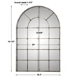 Uttermost Barwell Arch Traditional Metal Decorative Mirror in Silver