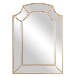 Uttermost Francoli Traditional Style Metal Arch Mirror in Gold